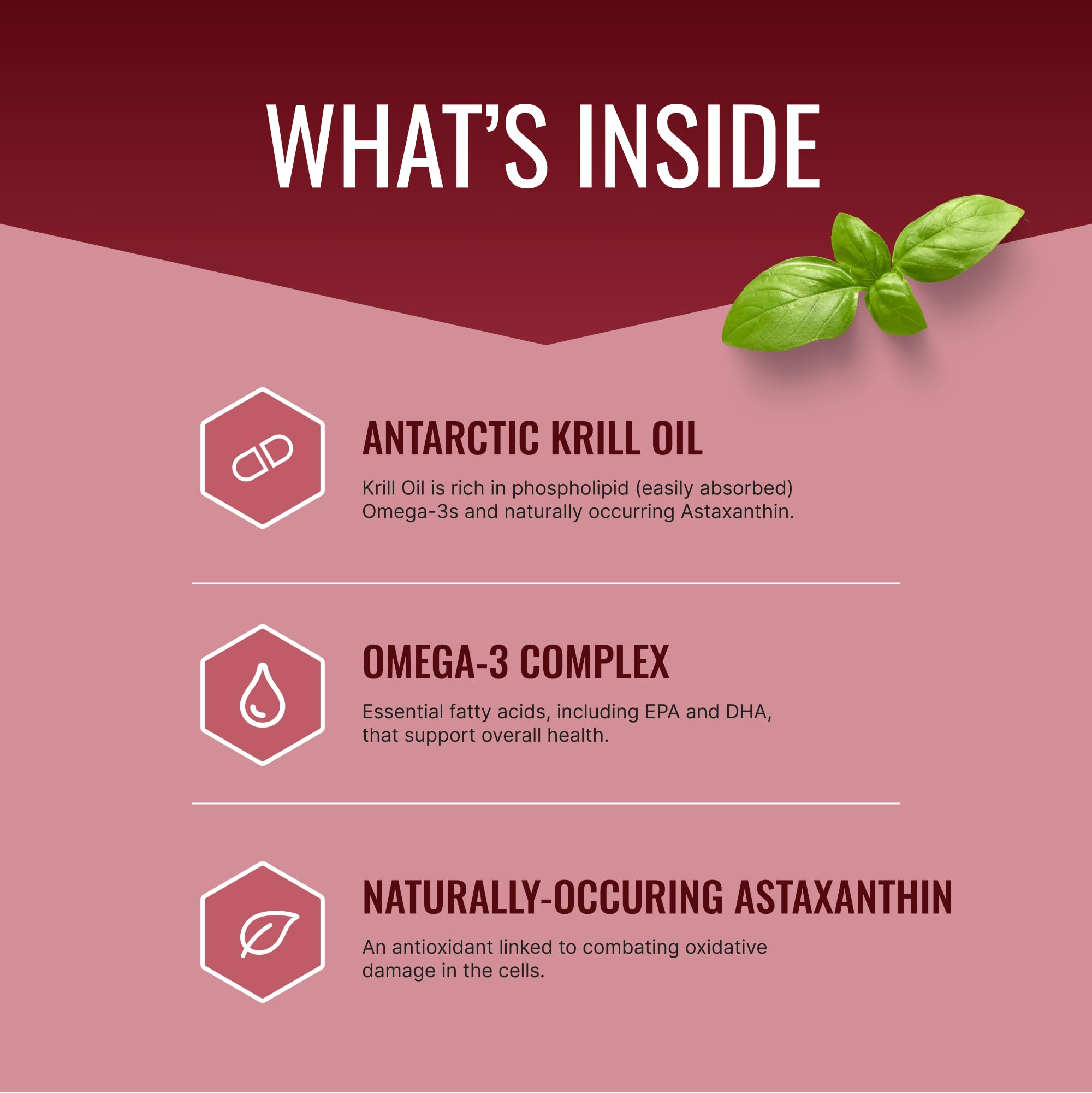Approved Science Krill Oil - 2000mg Antarctic Krill Oil, 650mcg Astaxanthin - 260mg EPA, 160mg DHA - 60 Softgels - 1 Month Supply