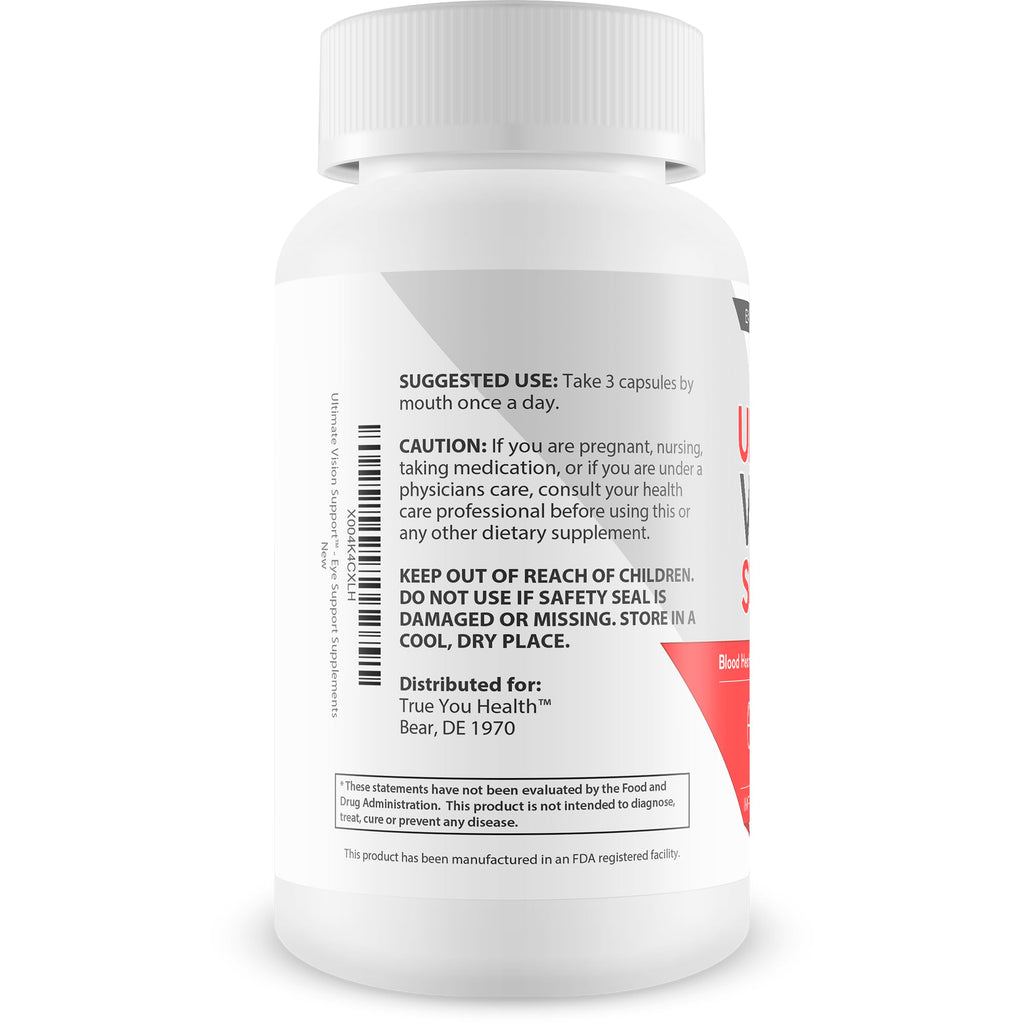 Ultimate Vision Support - Our Best Improved Formula Eyesight Supplement - Vitamin A Lutein and Zeaxanthin Supplements - Eye Vision Focus Supplement for Eyes Vitamins for Clear Vision Pills