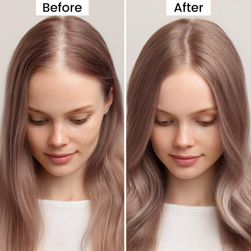 VOLLUCK Root Touch up Powder, Instant Hairline Powder for Thinning Areas and Gray Hair Coverage, Natural and Non-greasy Root Cover up for Women and Men (Auburn, 0.14 Ounce)
