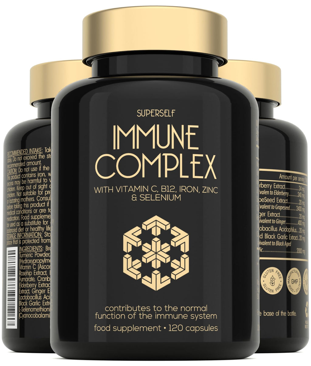 Immune System Booster - 120 Capsules - Immune Support & Recovery Complex