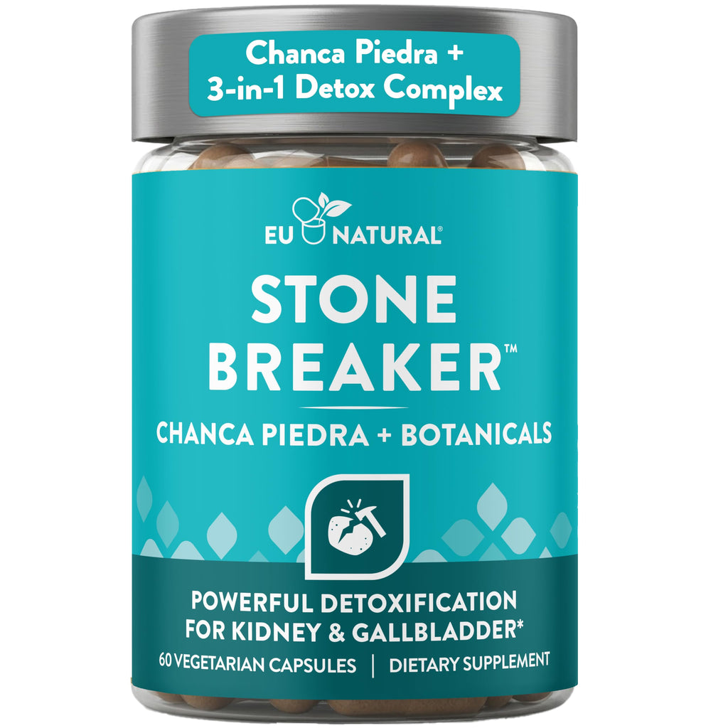 Chanca Piedra Stone Breaker - The Original Stone Breaking Formula with Celery Seed & Parsley - Supports Kidney, Gallbladder & Urinary Tract Cleansing to Help Flush Impurities - 60 Vegetarian Capsules