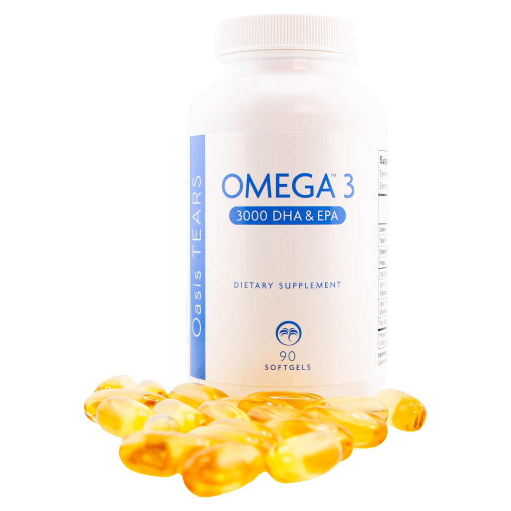 Oasis TEARS ON3000 Omega™ 3 Fish Oil 3000mg DHA & EPA Dietary Supplement | 90 Softgels | Non-GMO, Gluten-Free, Dairy-Free
