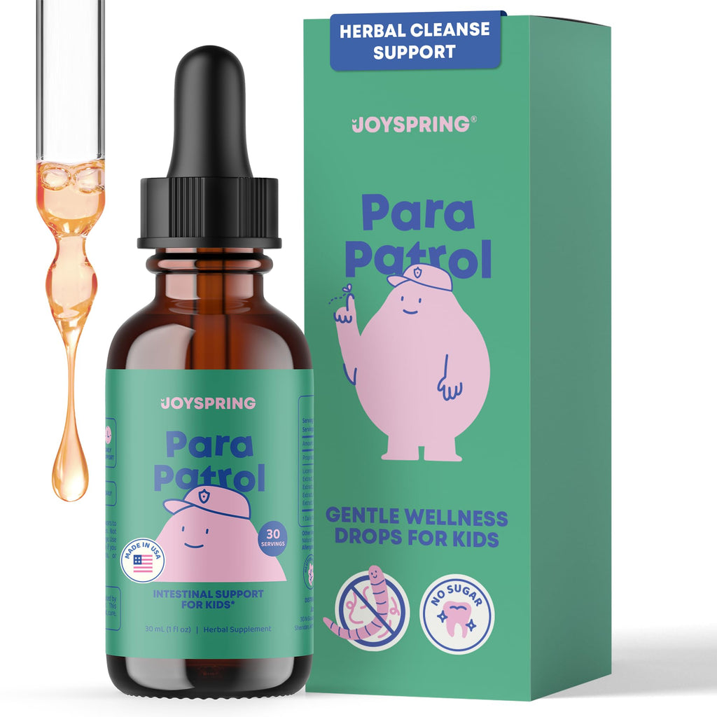 JoySpring ParaPatrol Kids Parasite Cleanse Drops, 30 Servings, 3+