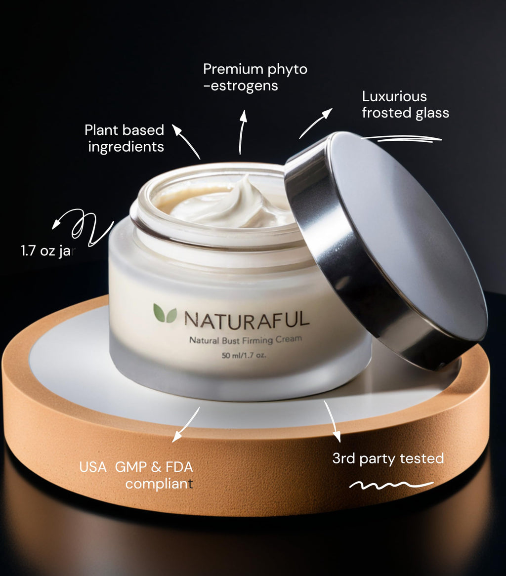 NATURAFUL - (1 Jar) ADVANCED Bust firming, lifting, toning and volumizing cream | Made from Plant Extracts |Deep Hydration & Daily Beauty Support