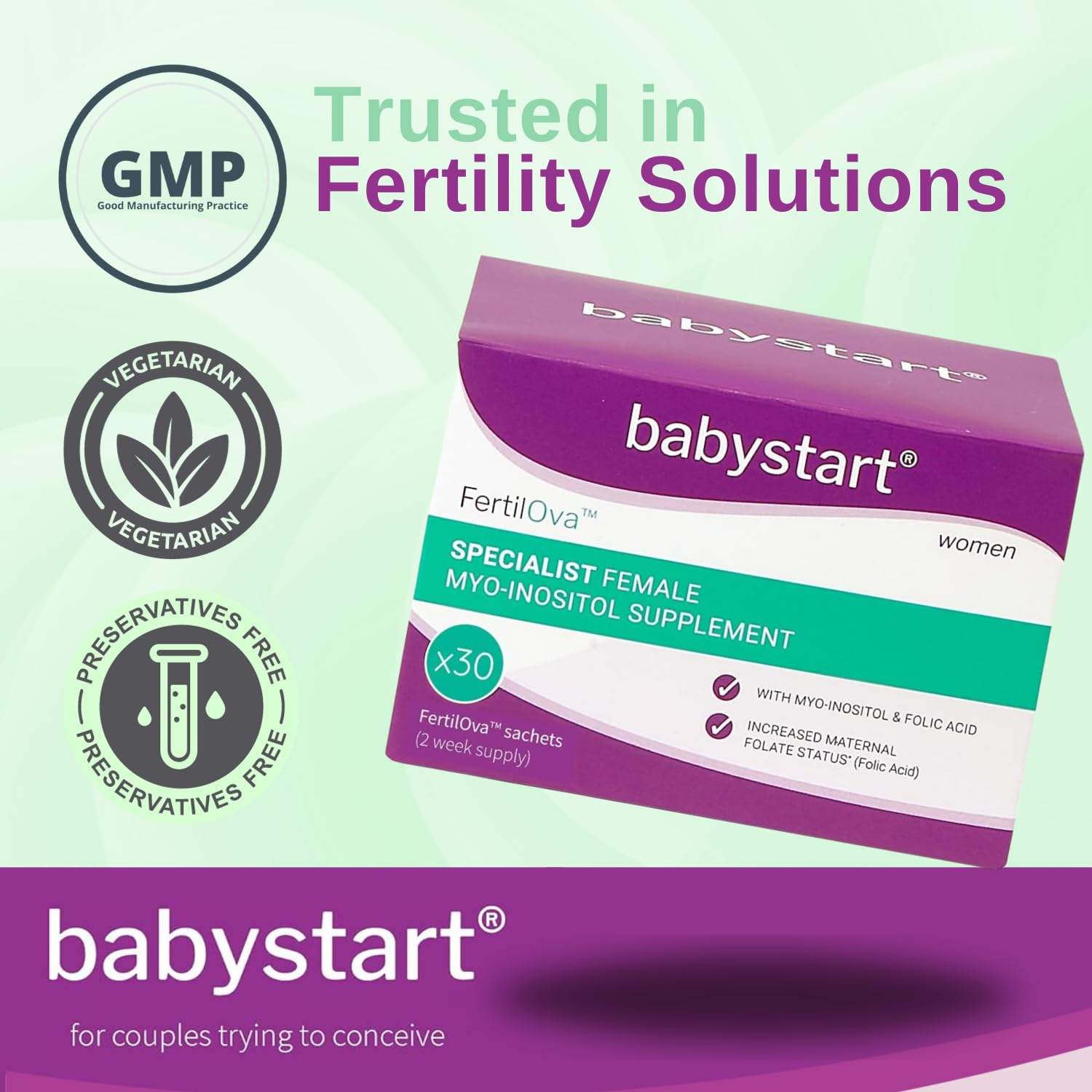Babystart FertilOva Fertility Supplement for Women - 30 Sachets