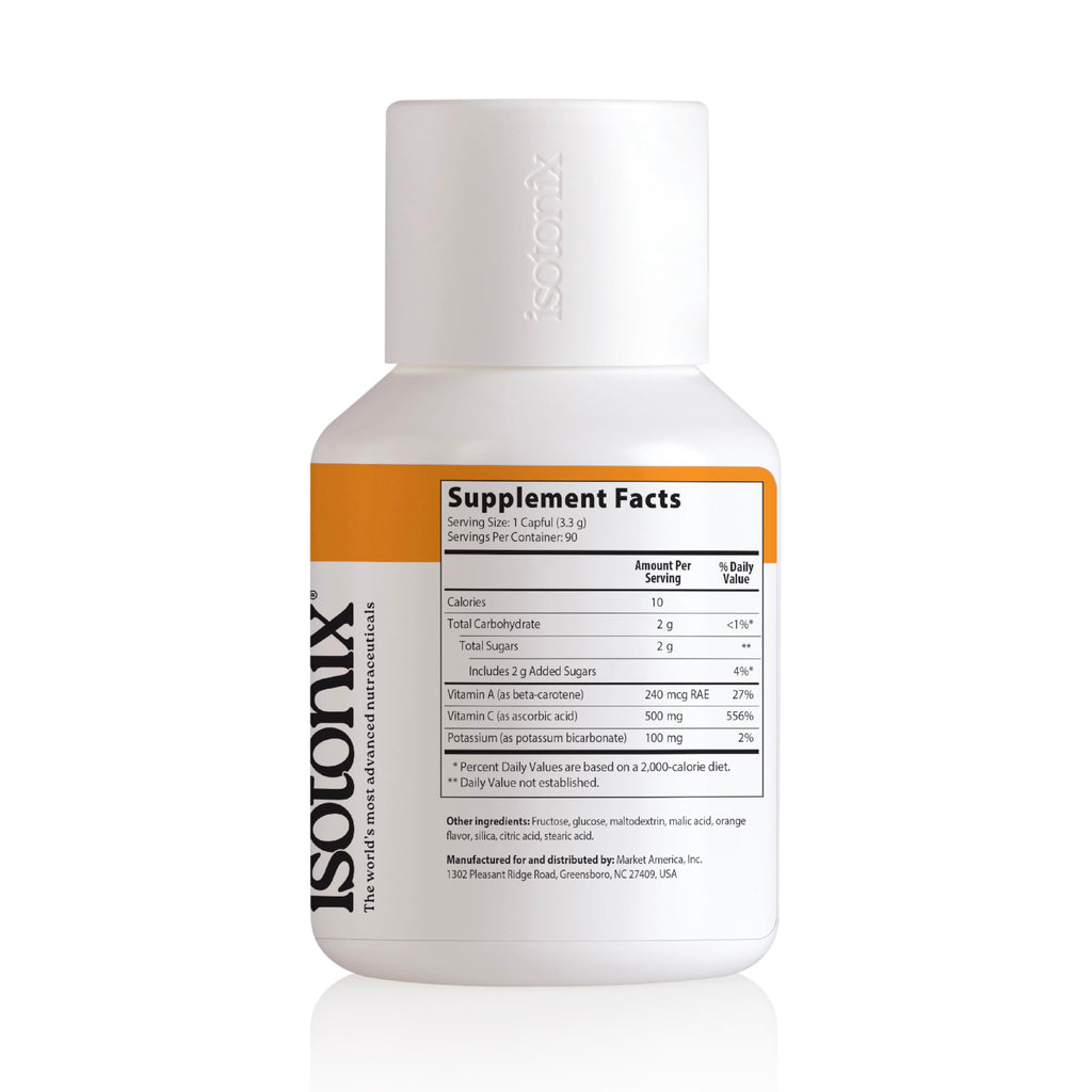 Isotonix Vitamin C Powder – 500 mg Buffered Vitamin C with Beta Carotene & Potassium for Antioxidant, Immune & Heart Support, Isotonic, Vegan, Gluten-Free, 90 Servings
