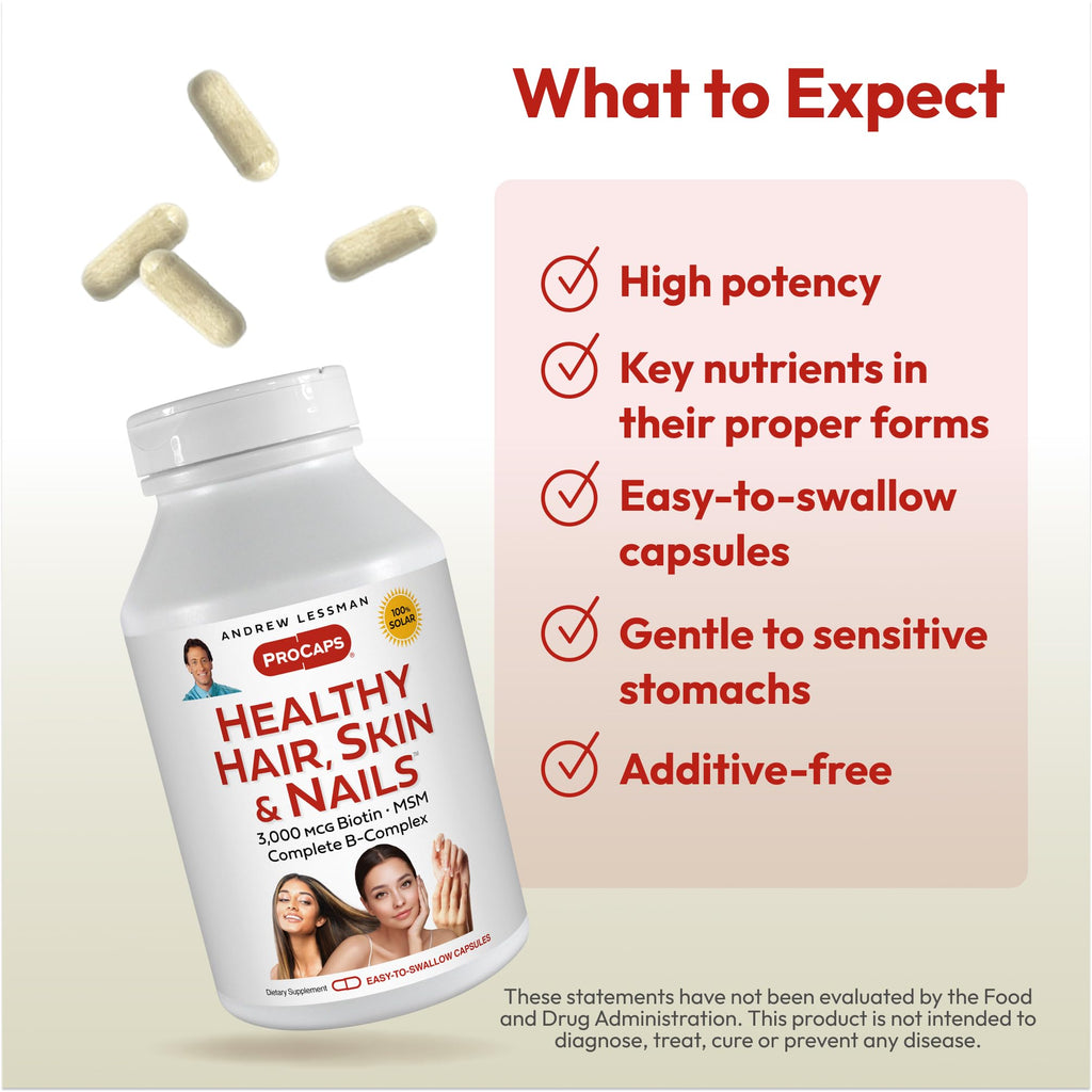 ANDREW LESSMAN ProCaps Healthy Hair, Skin & Nails 240 Capsules
