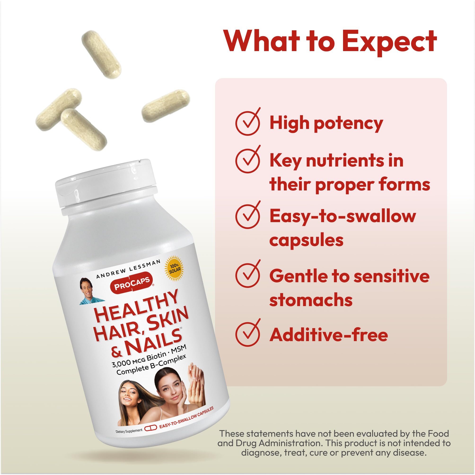 ANDREW LESSMAN ProCaps Healthy Hair, Skin & Nails 240 Capsules