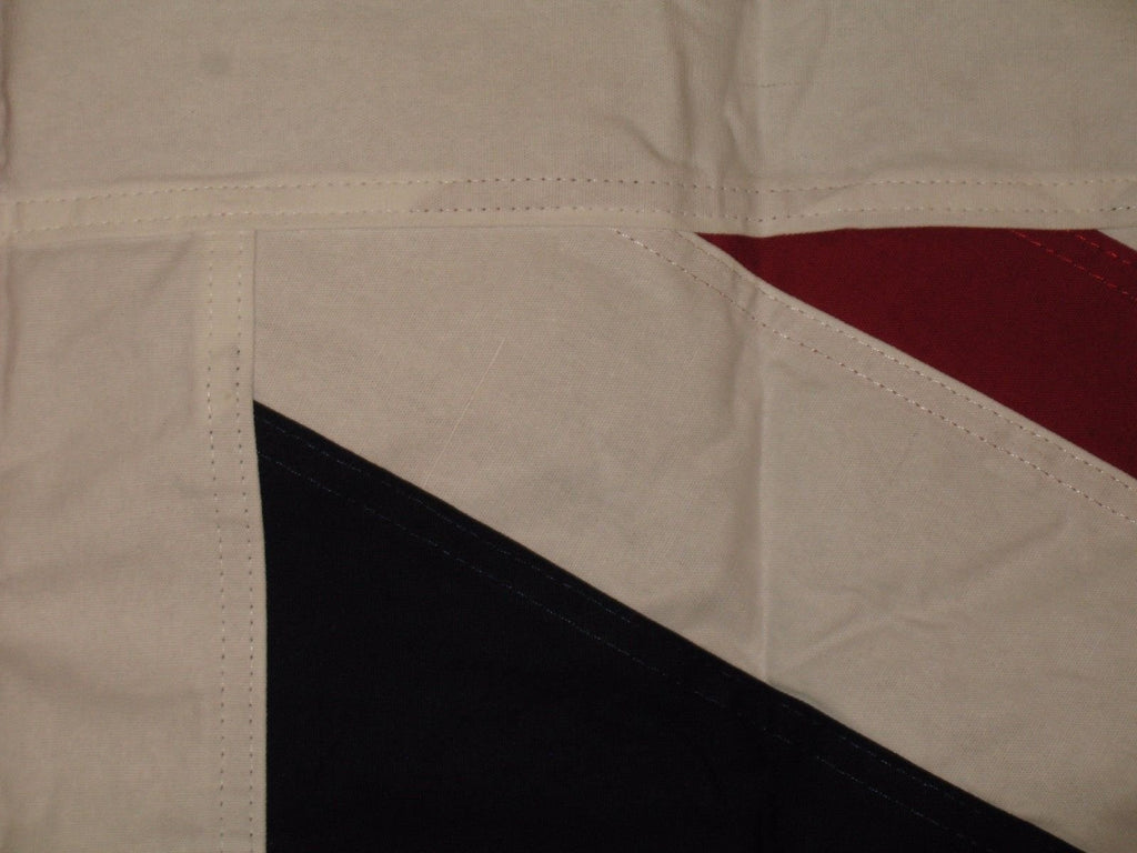 British Union Jack Flag 4 FT X 6 FT 100% Cotton & Embroidered Patch Combo UK Great Britain British Empire …