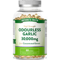 Odourless Garlic Capsules 30,000mg | High Strength Concentrated Garlic Oil Extract | 60 Softgels | Nature's Truth