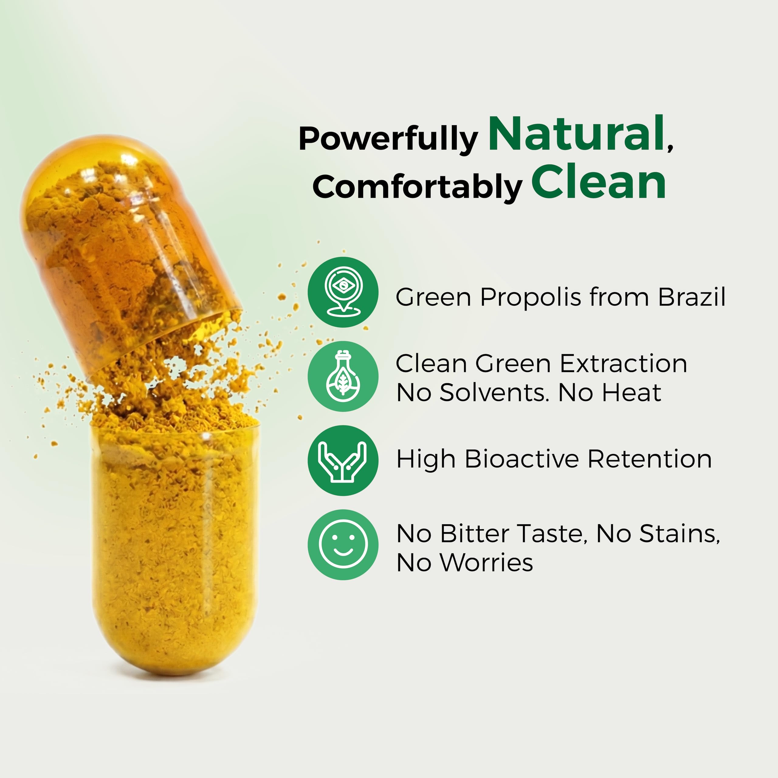 LABO Nutrition Brazilian Green Propolis Ultimate 3-Pack (60 Capsules Per Box) Bee Propolis 400mg Extract for Immune & Antioxidant Support, Sourced from Brazil, 180 Total Vegan Capsules, Made in Japan