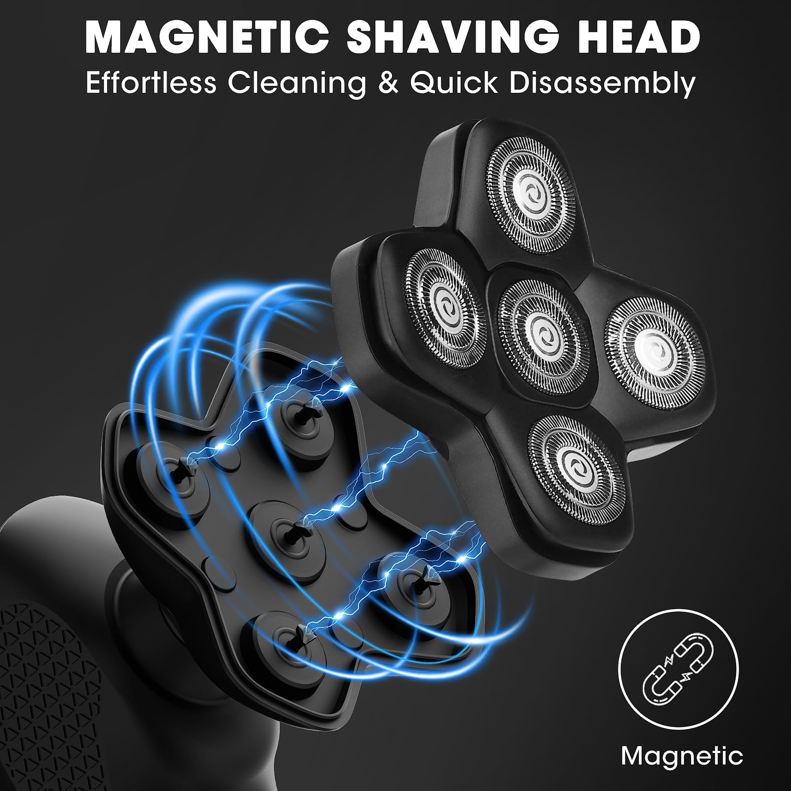 Manscape Body and Ball Trimmer for Men, Bald Head & Body Shaver, Mens Grooming Kits Pubic Groin Hair Trimmer, Body Groomer Electric Razors for Smooth Shaving, IPX7 Waterproof