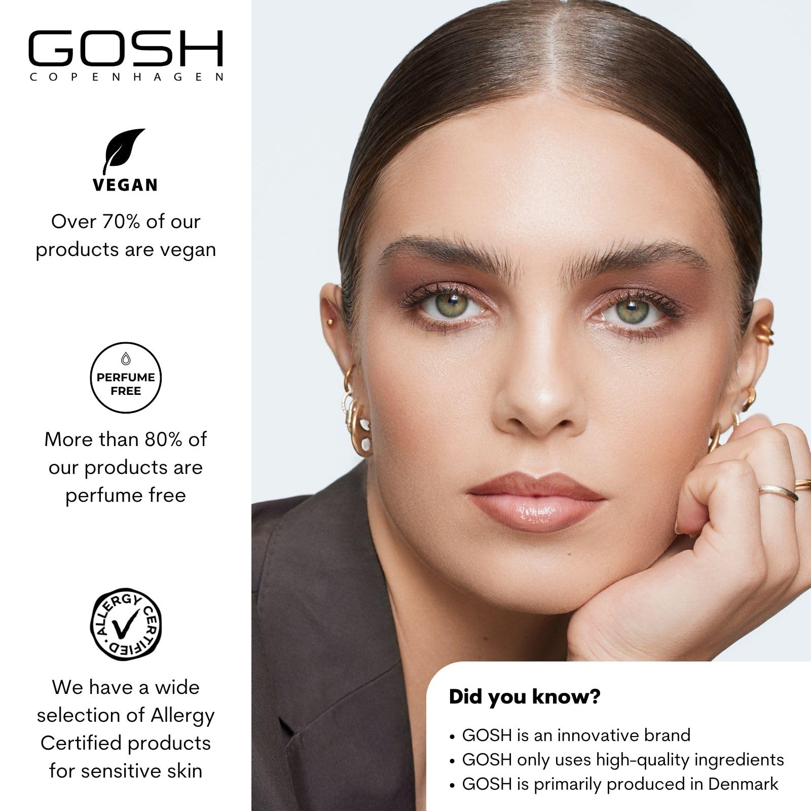 GOSH Concealer High Coverage 004 Natural I High coverage liquid concealer to cover dark circles, redness, blemishes and pimples for sensitive skin I Long-lasting, vegan and allergy-certified