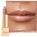 OULAC Metallic Shine Glitter Lipstick Set, Nude High Impact Lipcolor, Lightweight Soft and Ultra Hydrating, Long Lasting, Vegan 15+17