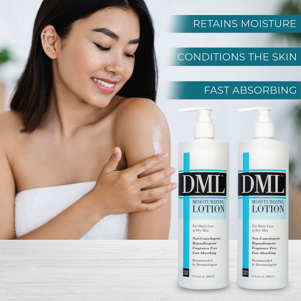 DML Moisturizing Lotion – 16 Oz Pack of 2, Hydrating Body Care