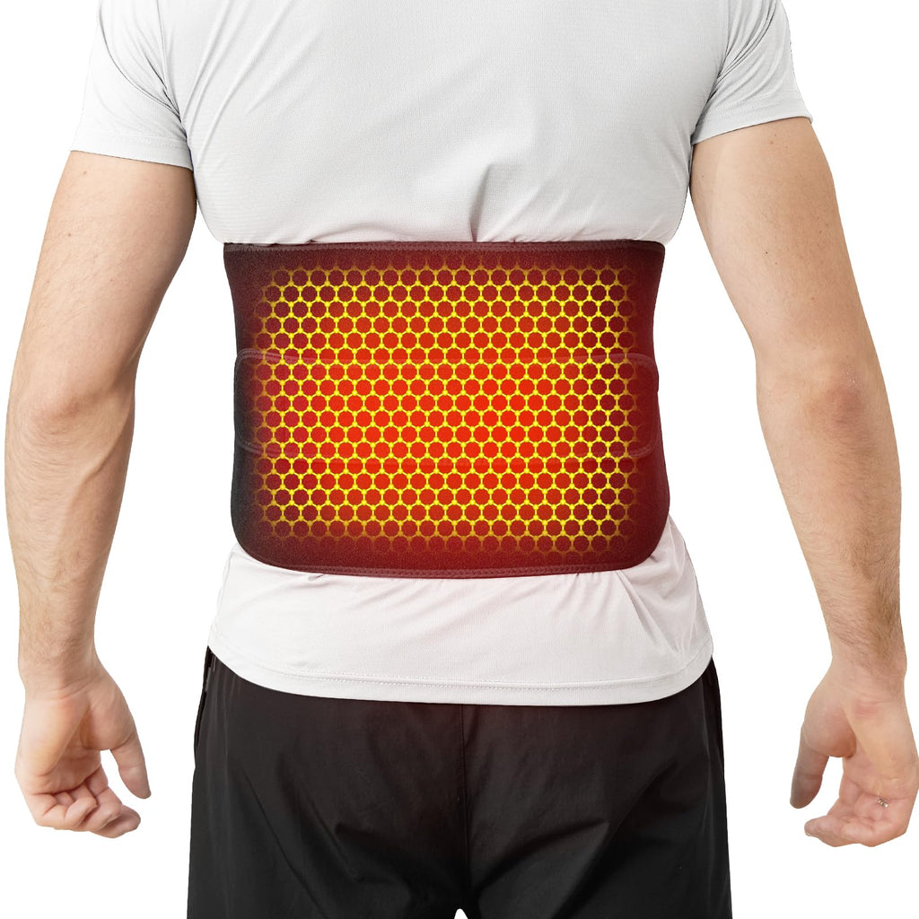 Remo Cordless Heating Pad for Back Pain Relief, Portable Heating Pad for Lower Back, Extended to 60 Inches, Wearable Heating Pads for Cramps with 3 Heat, 30mins Auto-Off, Birthday Gifts for Mom Dad