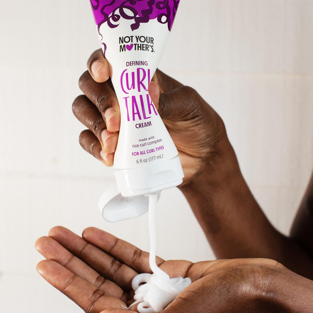 Not Your Mother's Curl Talk Frizz Control Sculpting Gel, Defining Cream, and Refreshing Curl Foam (3-Pack) - 6 fl oz - Formulated with Rice Curl Complex - For All Curly Hair Types