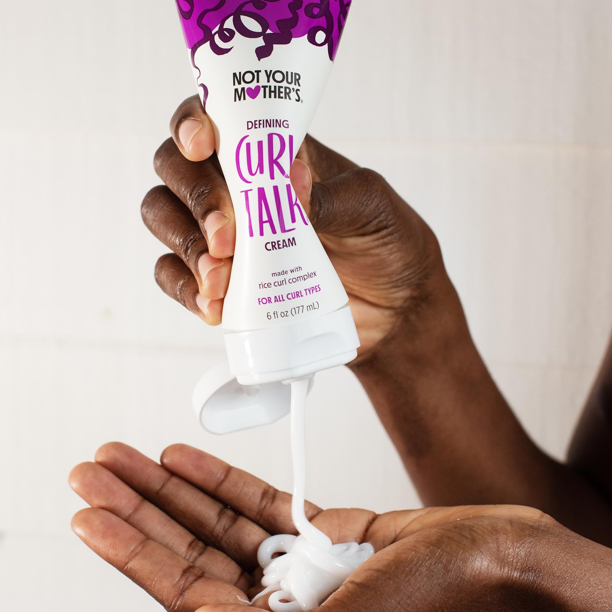 Not Your Mother's Curl Talk Frizz Control Sculpting Gel, Defining Cream, and Refreshing Curl Foam (3-Pack) - 6 fl oz - Formulated with Rice Curl Complex - For All Curly Hair Types