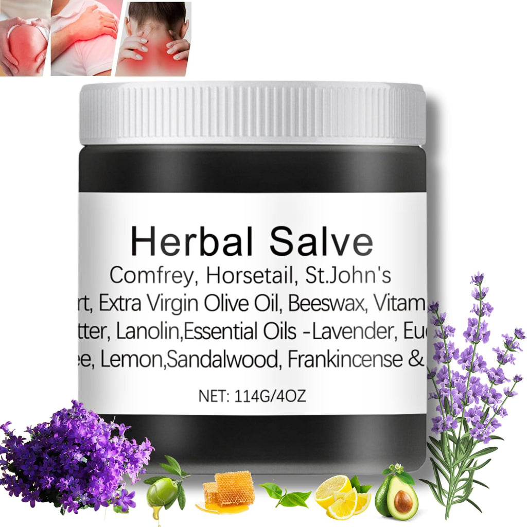 Herbal Salve, Organic Herbal Salve, Natural Joint Care, Organic Joint Cream, Comfrey Salve Improves Mobility, Reduces Swelling