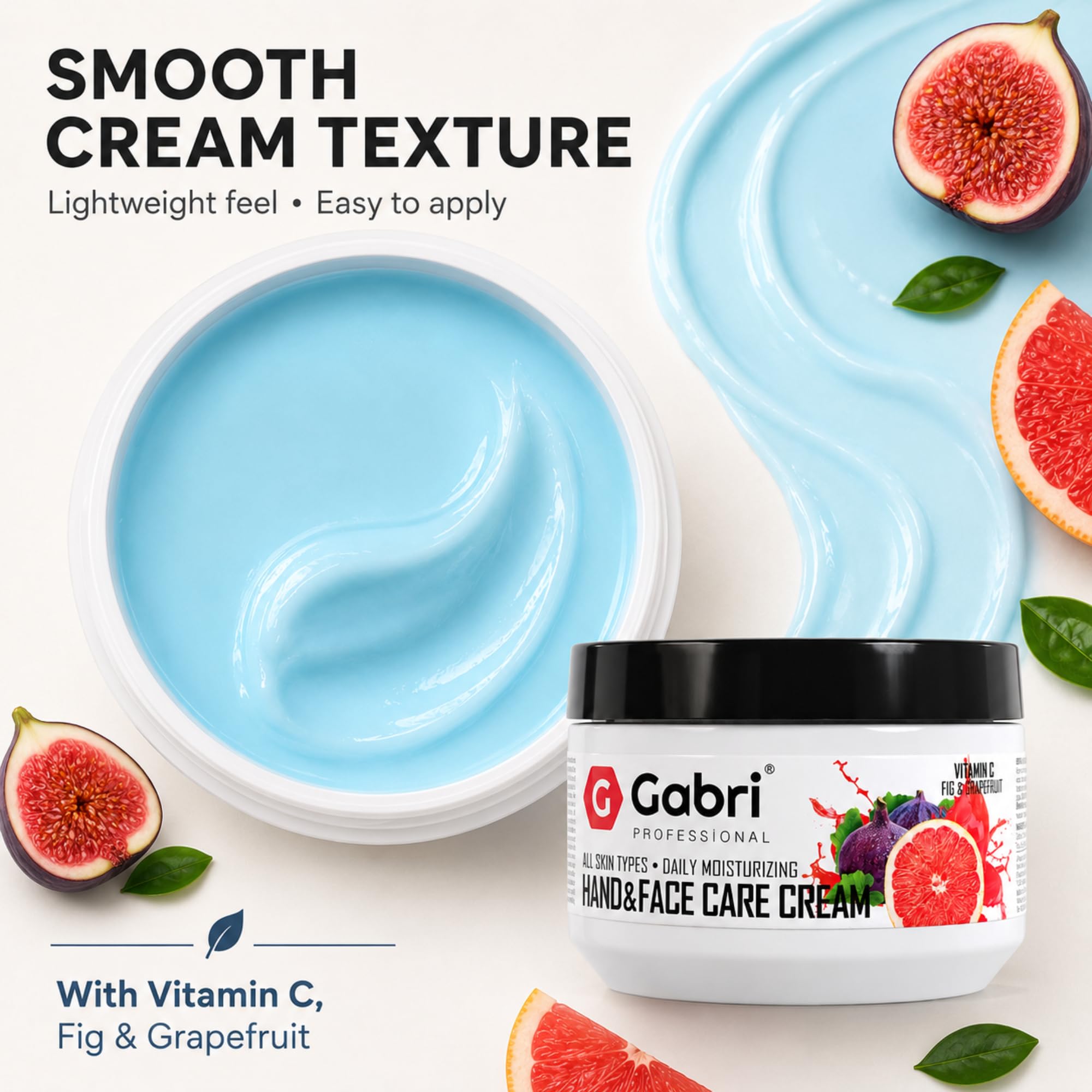 Gabri Hand & Face Care Cream 2in1 300ml | Instantly Boosts Moisture Levels, Creates a Protective Layer & Prevents Moisture Loss | Daily Moisturising for All Skin Types
