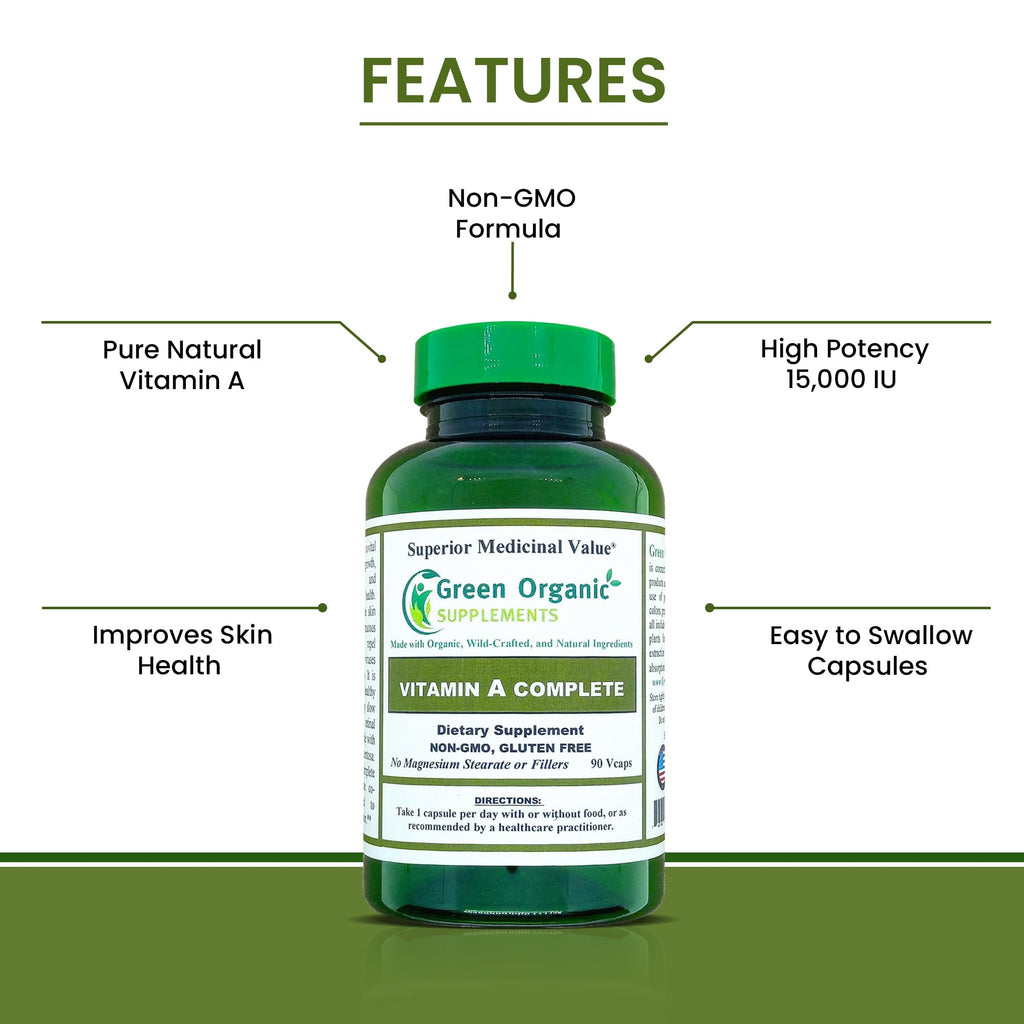 Vitamin A, Retinyl Palmitate, 90 VCaps, 15000IU, Hand Made, Non-GMO, & Gluten Free (Pack of 1)