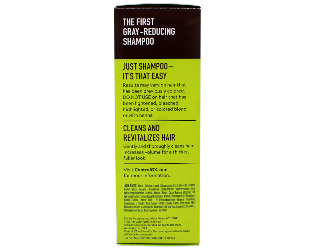 Just for men Control GX, Grey Reducing Shampoo for Grey Hair – All Shades, 147 ml