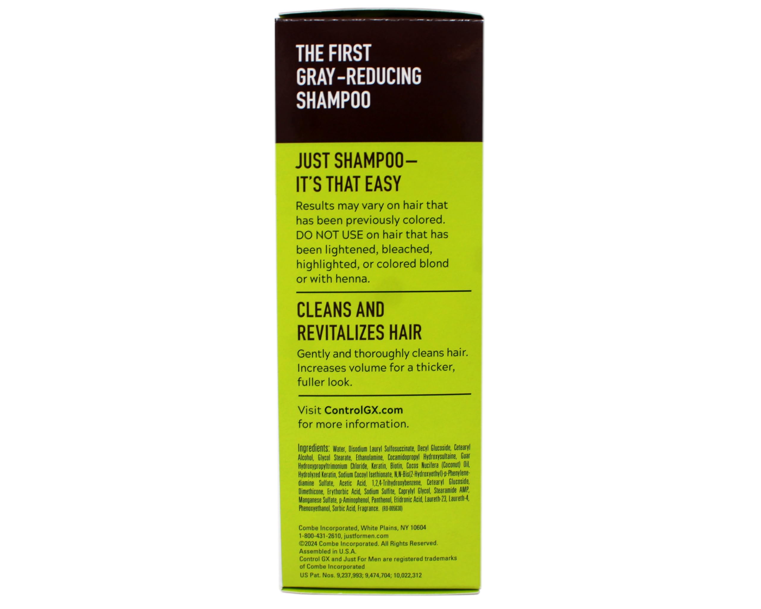 Just for men Control GX, Grey Reducing Shampoo for Grey Hair – All Shades, 147 ml
