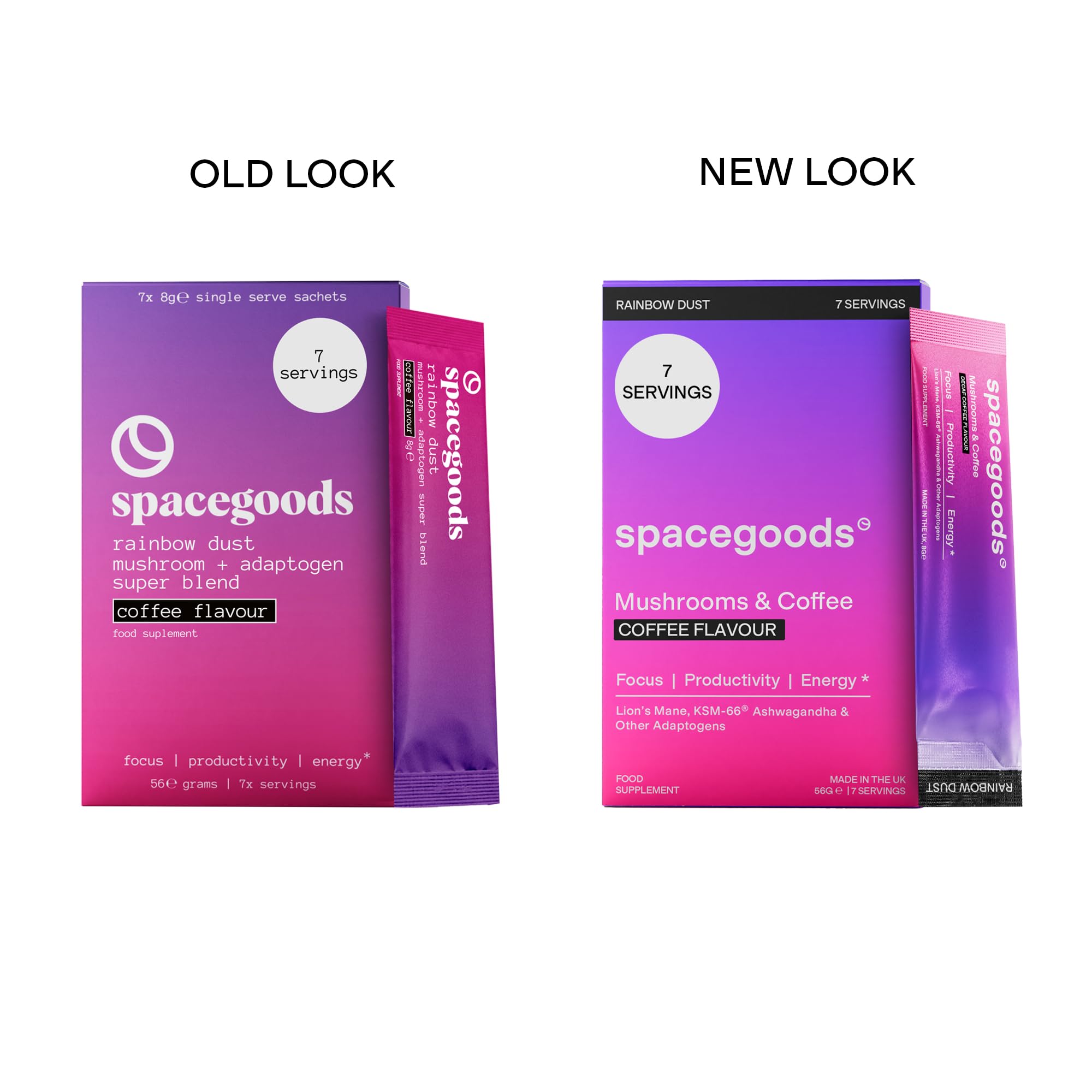 Spacegoods Rainbow Dust 7 Day Sachet Pack | Coffee