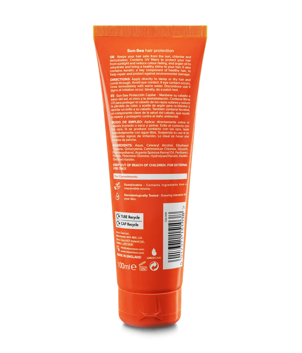 Calypso Sun-Sea Hair Protection - Multipack 2 × 100ml ǀ Contains Argan Oil, Chlorine and Dehydration Protector
