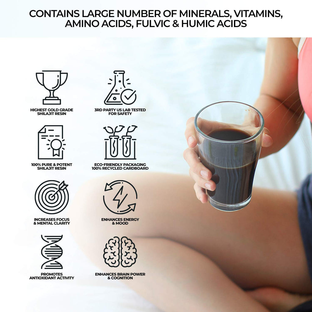 NATURAL SHILAJIT Resin (20g) – Genuine Altai Shilajit for Men & Women, DBP-Verified Bioactive Complex, Trace Minerals & Fulvic Compounds, Lab Tested, Pure Resin Supplement