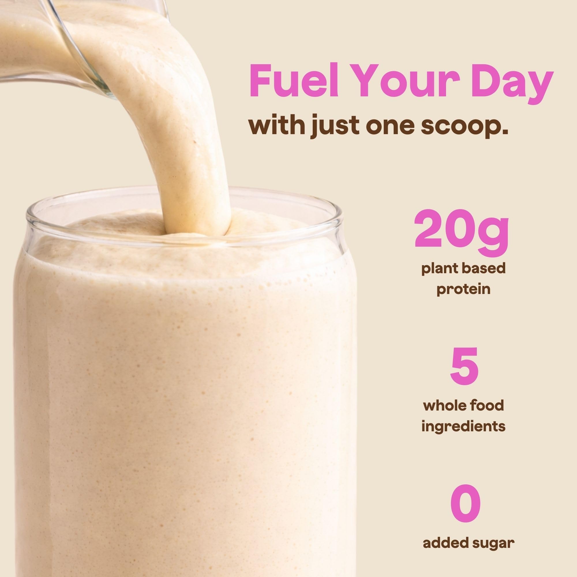 The Bomb Co. Bomb Plant Protein, Protein Powder with 20g Protein, Amino Acids, Zero Sugar, Pea Protein, Chia Seeds, Pumpkin Seeds, Vanilla & Monk Fruit, Gluten Free, Vanilla Flavor, 20 Srvgs