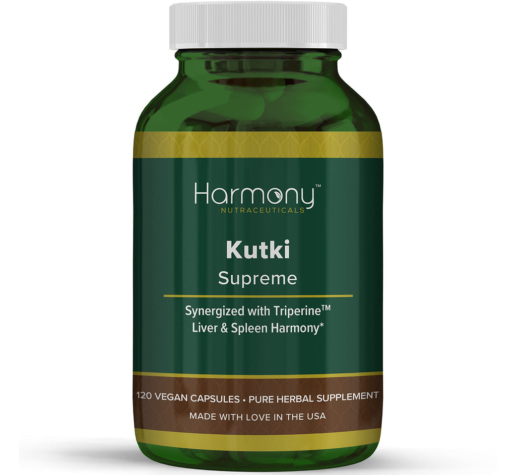 Kutki Supreme - Harmony Nutraceuticals Ayurvedic Medicine for Healthy Skin, Immune and Respiratory Systems - 120 Vegan Organic Capsules