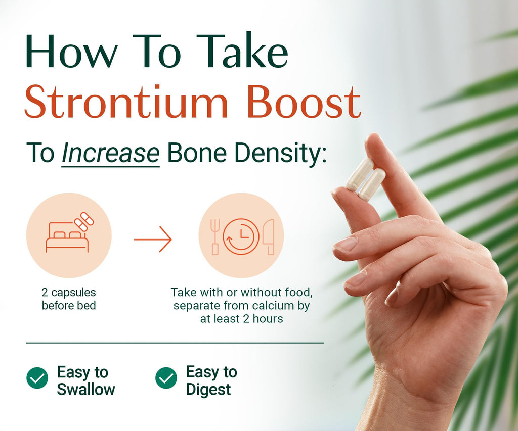 AlgaeCal Strontium Boost for Bone Density & Strength, 60 Caps, 3 Packs