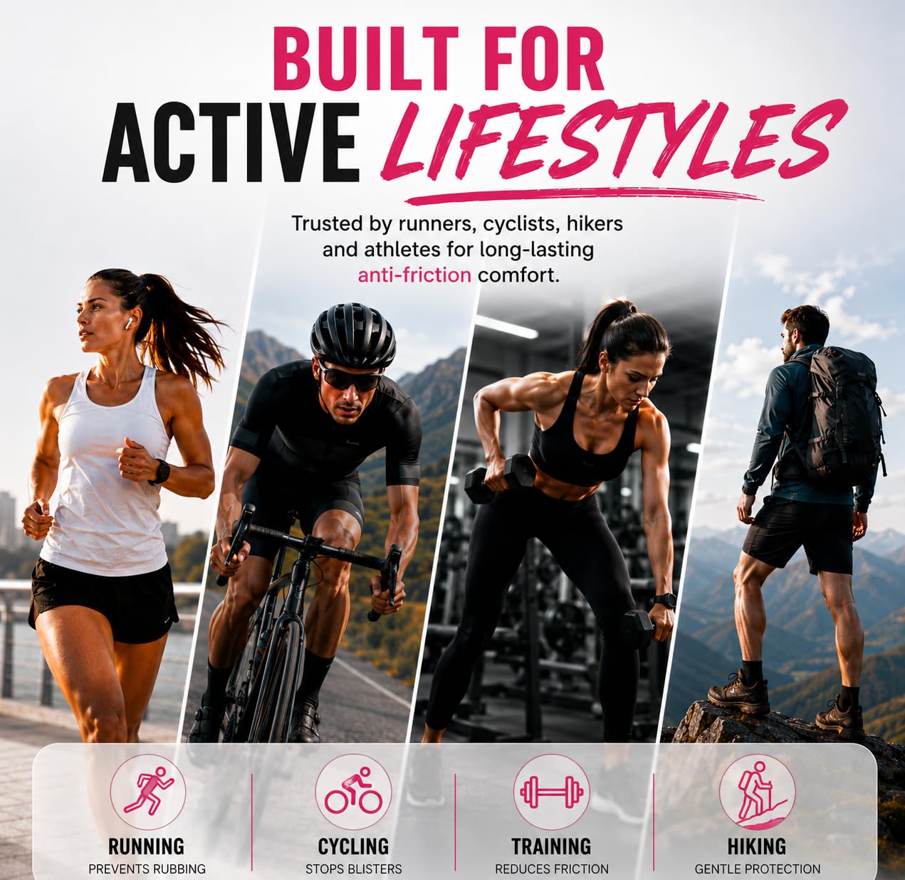 Glamza Chamois Cream Chub Rub’ Anti Chafing Cream for Men & Women - Prevents Chaffing for Cyclists, Runners and More 50ml
