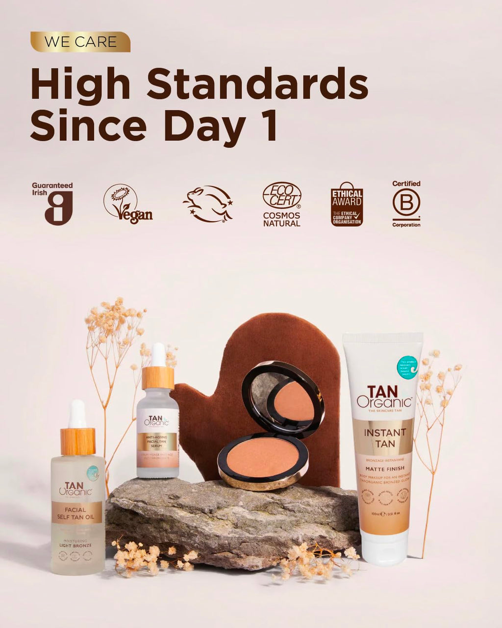 TanOrganic Self Tanning Lotion 100ml | Natural Organic Self Tanner for Face & Body | Natural-Looking Tan with Argan Oil | No Orange Tint, Streak-Free & Transfer-Resistant