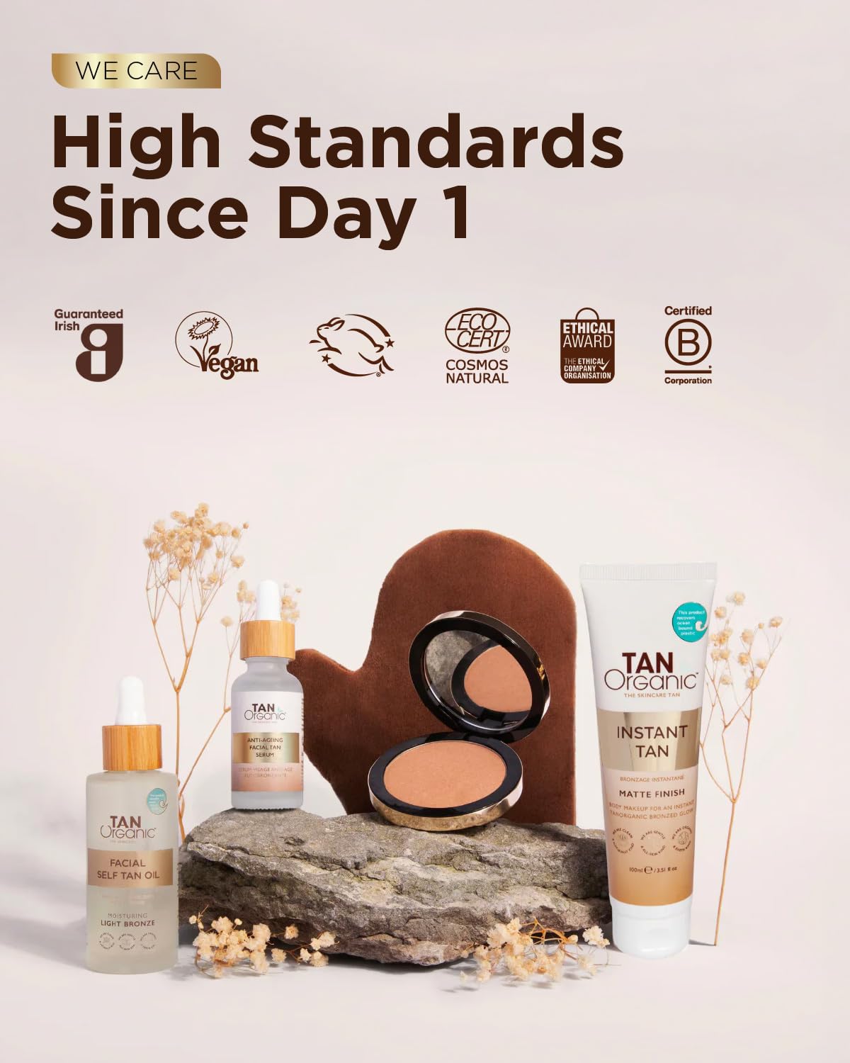 TanOrganic Self Tanning Lotion 100ml | Natural Organic Self Tanner for Face & Body | Natural-Looking Tan with Argan Oil | No Orange Tint, Streak-Free & Transfer-Resistant