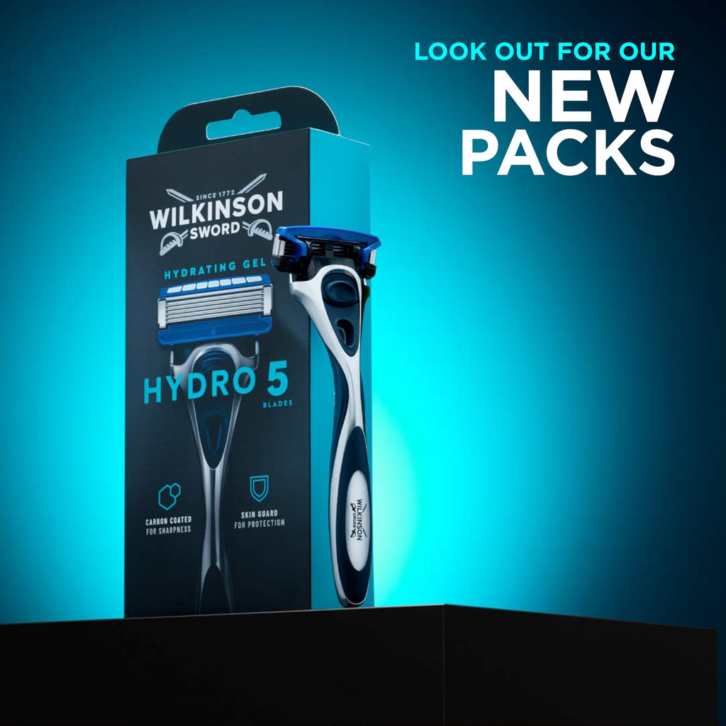 Wilkinson Hydro 5 Skin Protection Razor, 13 Blade Refills, Enriched Lubricating Band with Pro Vitamin B5, Multicolor (1 Count, Box)