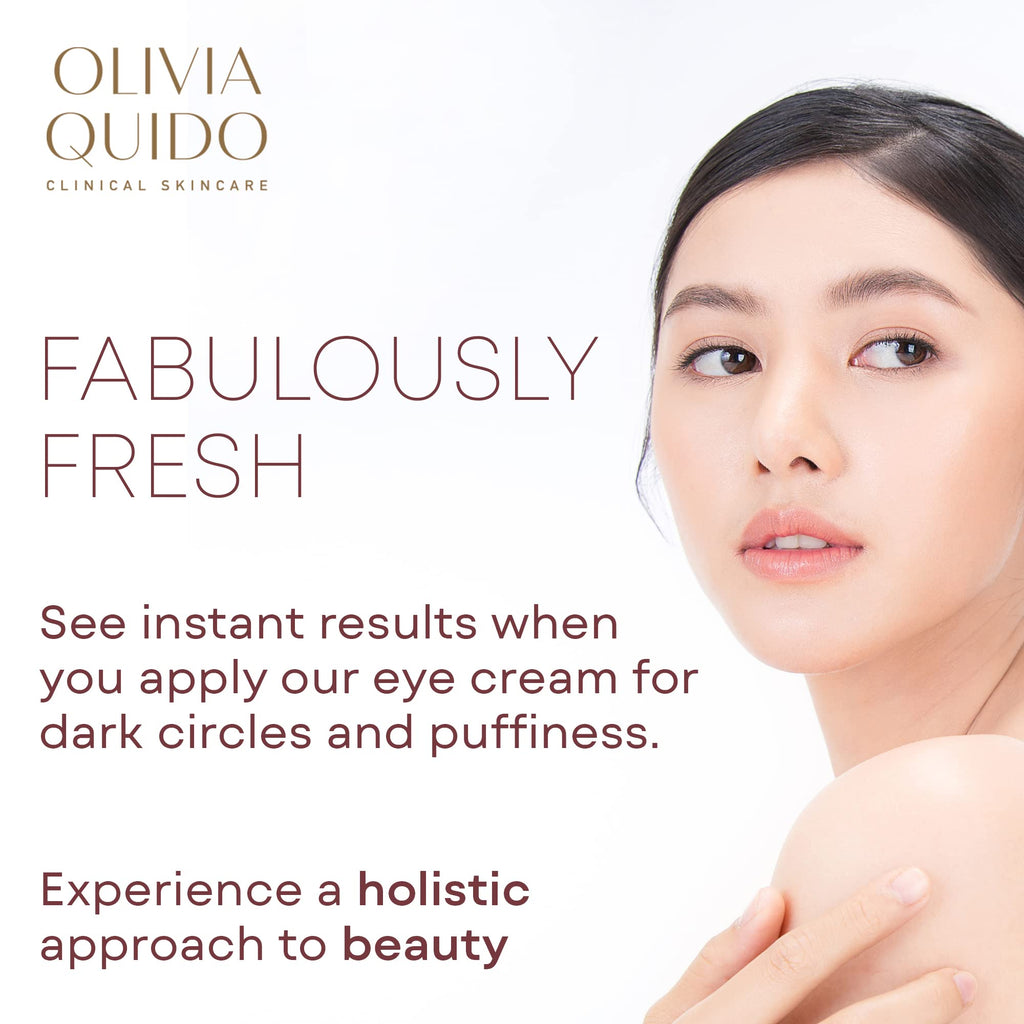 OLIVIA QUIDO Clinical Skin Care Wrinkle Blur (0.46 oz) | Eye Cream For Dark Circles and Puffiness | Anti-Aging Under Eye Cream | Hydrating, Brightening, and Dark Circles Under Treatment for Women