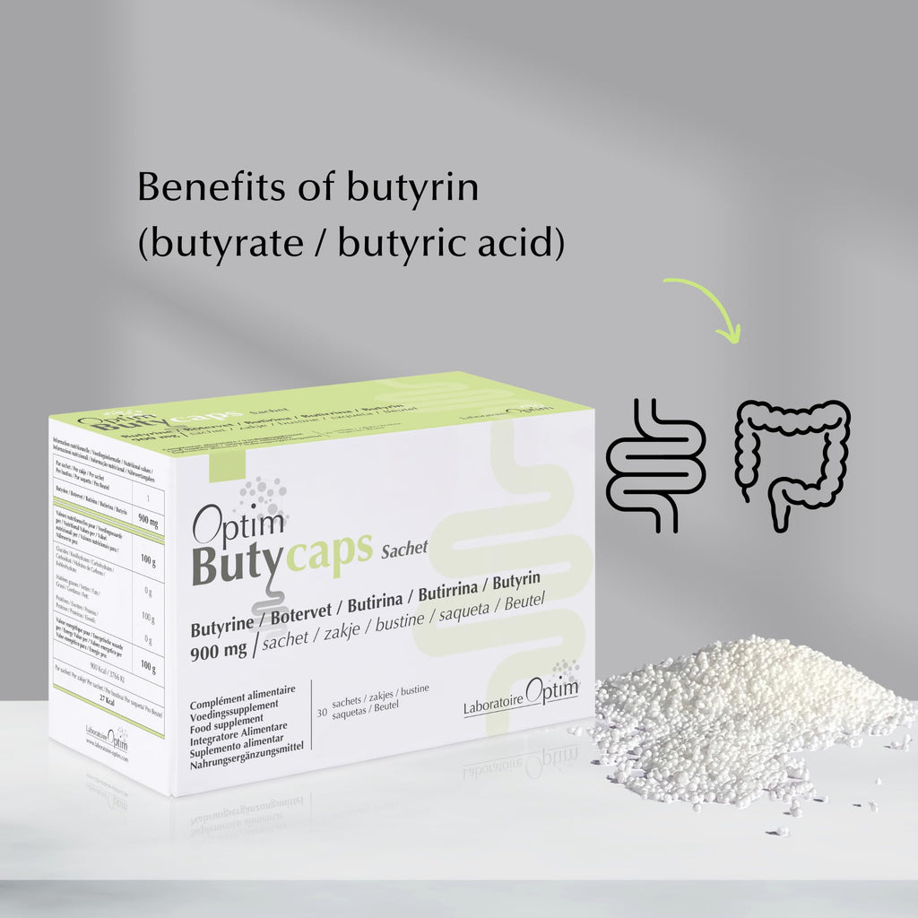 OPTIM Butycaps Butyrate Supplement UK for Gut Health 30 Sachets