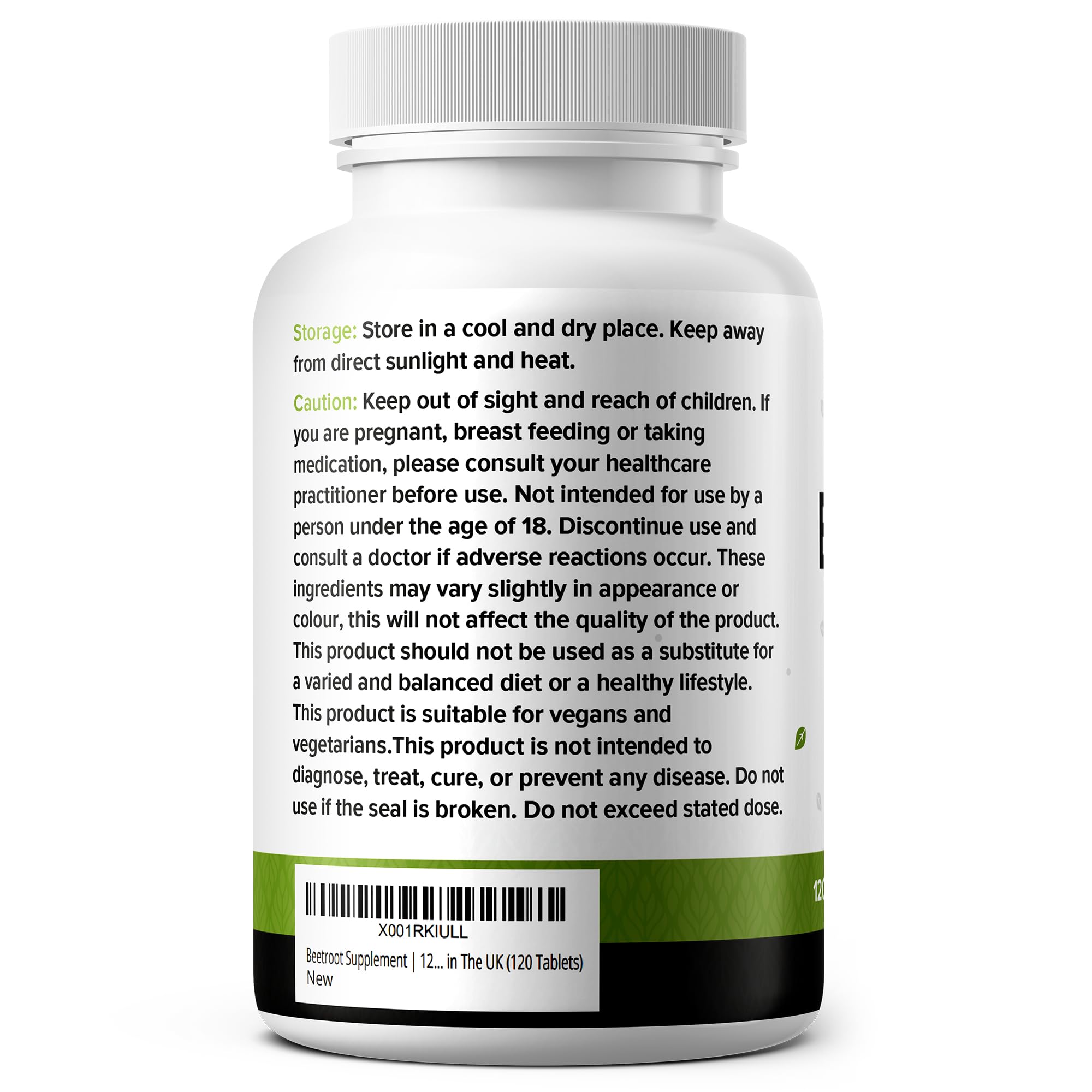 Beetroot Supplement | 120 Tablets | Beta Vulgaris | Vegan Friendly & Gluten Free | Certified Carbon Neutral & Made in the UK (120 Tablets)
