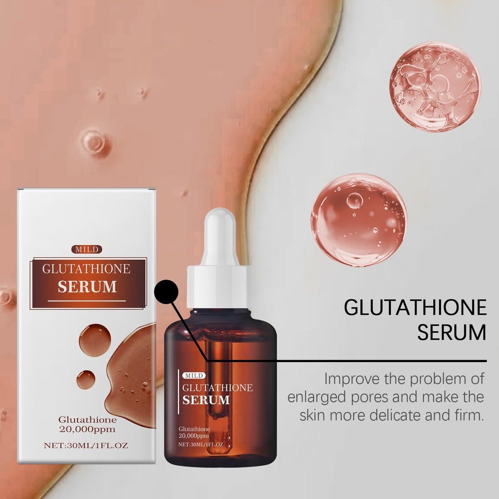 2Pcs Glutathione Serum 20,000ppm, Dark Spot Correcting Serum, Brightening Face Serum with niacinamide, Korean Skincare for Glowing Skin, Improve Elasticity & Revitalize Complexion, Soothing to Skin