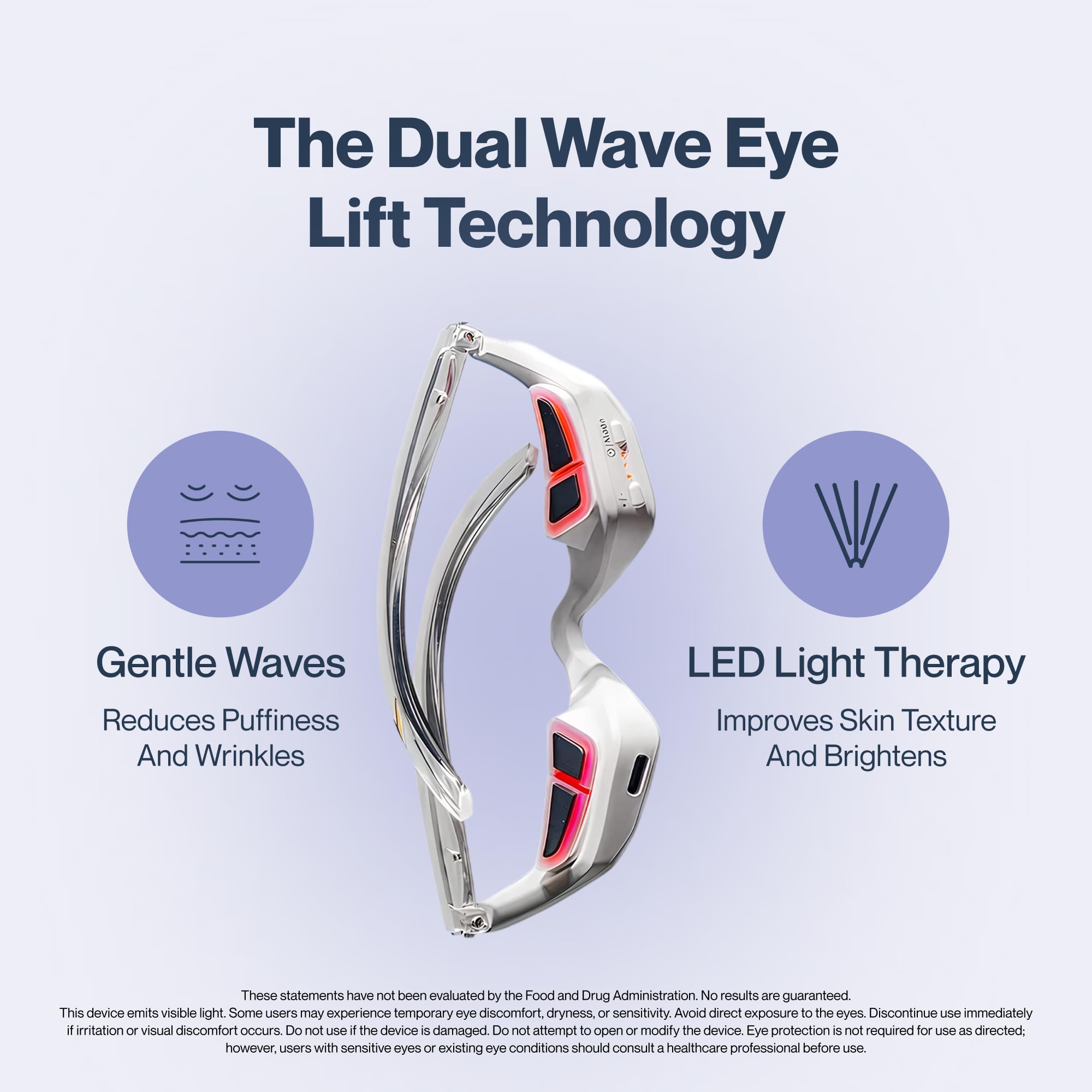Renewa EyeLift | Under-Eye Beauty Tool with Gentle Light | Skincare Tool for Refreshing, Brightening and Radiant-Looking Skin | At-Home Self-Care Facial Tool for Smoother-Looking Eyes