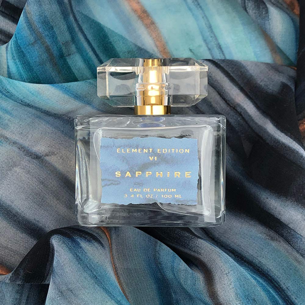 Element Edition Women's Perfume Spray - Sapphire, 3.4 oz 100 ml - Calming and Relaxing Fragrance with a Blending of Apple, Muguet, and Musk - Tru Fragrance & Beauty