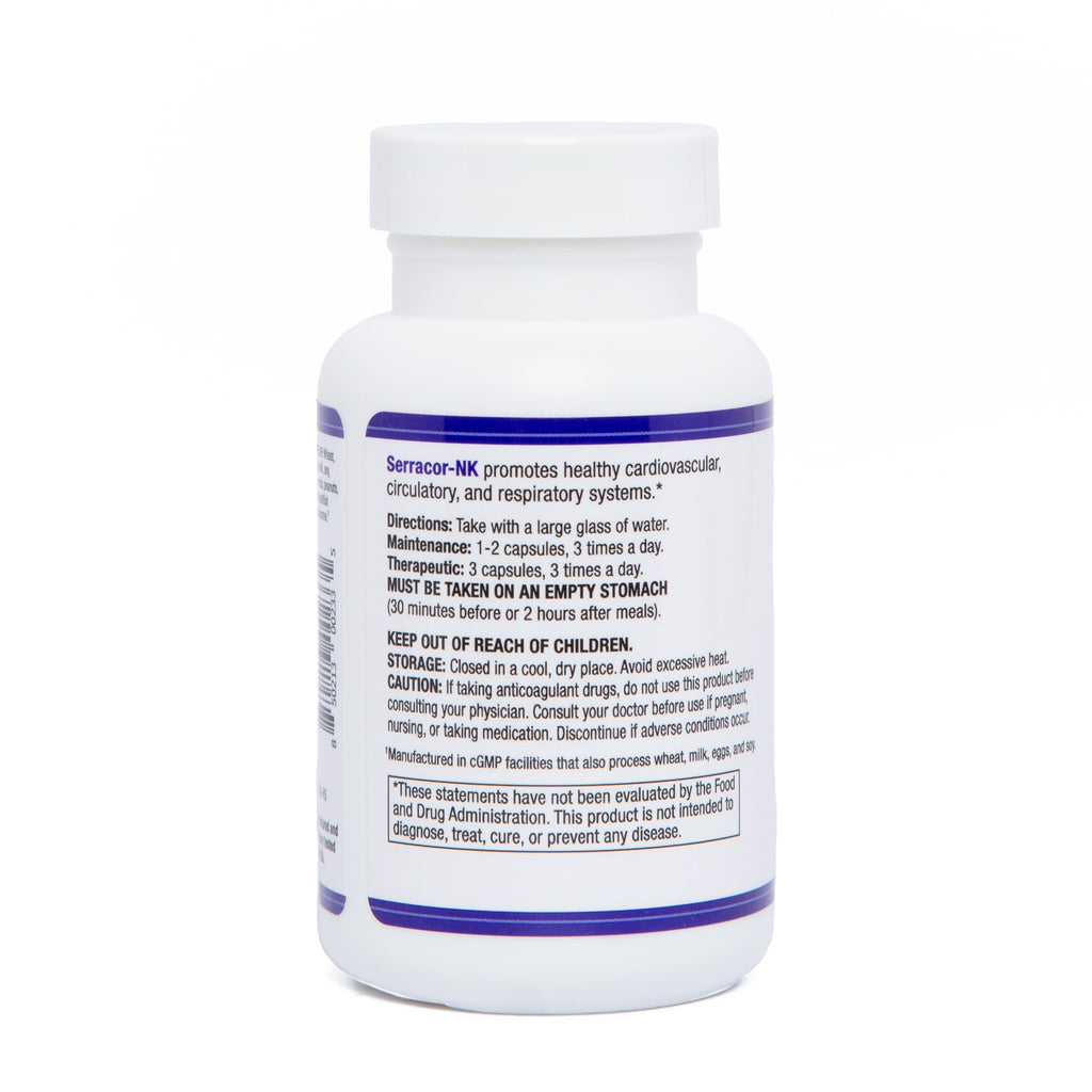 AST Enzymes Serracor-NK –Proteolytic Systemic Enzyme Formula – Contains Acid-Resistant Serrapeptase and Acid-Resistant Nattokinase – 90 Vegetarian Capsules