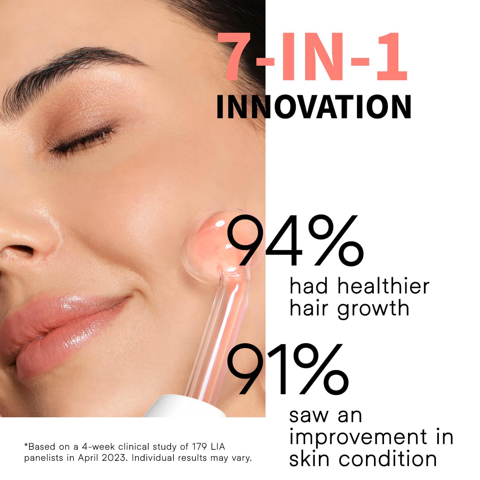 Lucsuer OxyGlow2 Cordless High Frequency Facial Machine - ProFacial Wand Clinical Skin Therapy Wand - Neon+Argon Gas (Onyx Black)