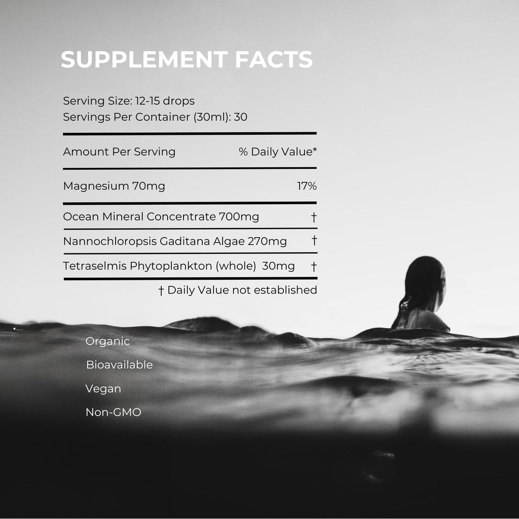Activation Products Oceans Alive Marine Phytoplankton - Pure Marine Phytoplankton Supplement Drops, Superfood with Antioxidants, Essential Fatty Acids, and Amino Acids, No Contaminants (30 ml)