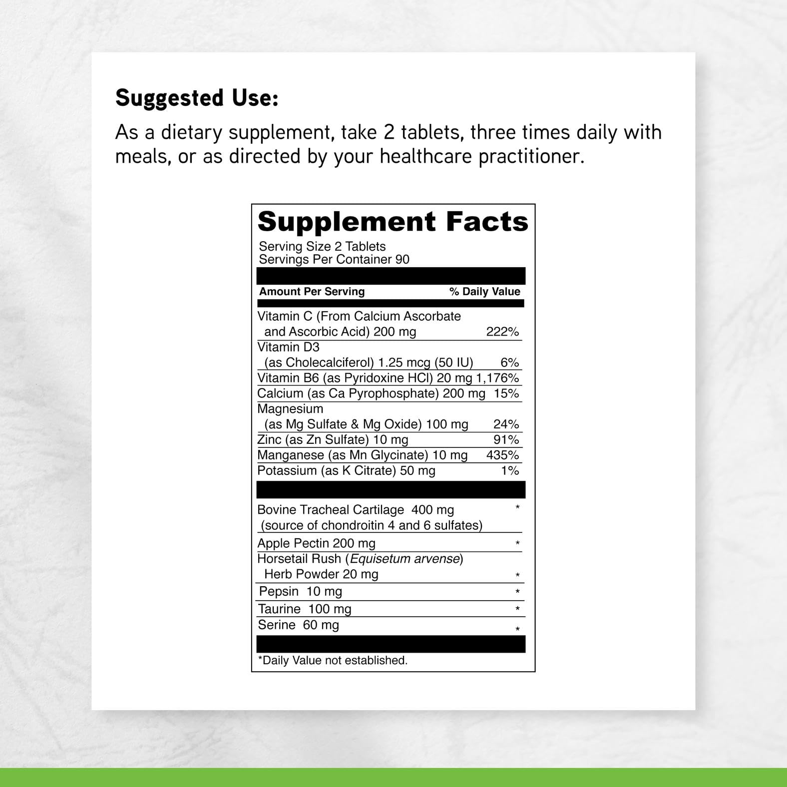 DAVINCI Labs Disc Discovery - Support Spinal Health & Back Function - with Vitamin C, Vitamin D3, Bovine Tracheal Cartilage, Apple Pectin & Horsetail Powder - Gluten-Free - 180 Capsules