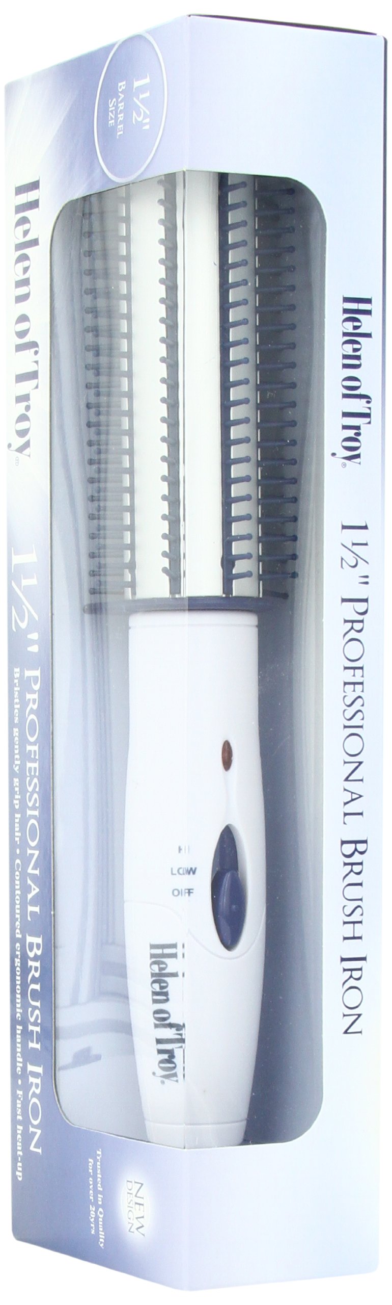 Helen of Troy 1514 Brush Iron, White, 1 1/2 Inches Barrel