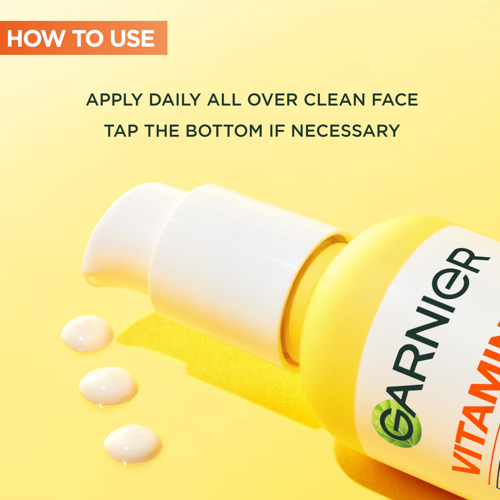Garnier Vitamin C* Serum Cream, Brightening Face Moisturiser, SPF25, 50ml