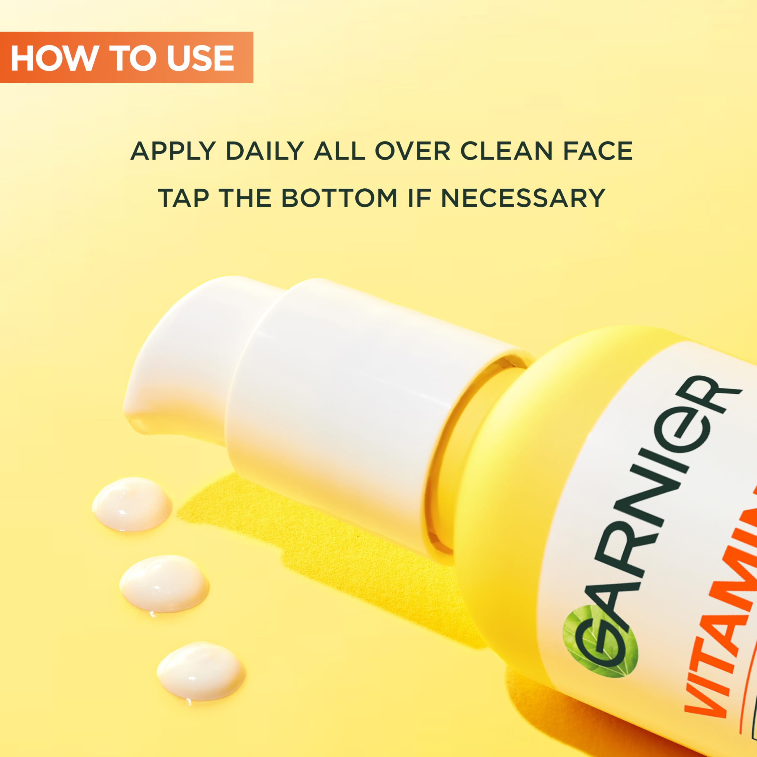 Garnier Vitamin C* Serum Cream, Brightening Face Moisturiser, SPF25, 50ml